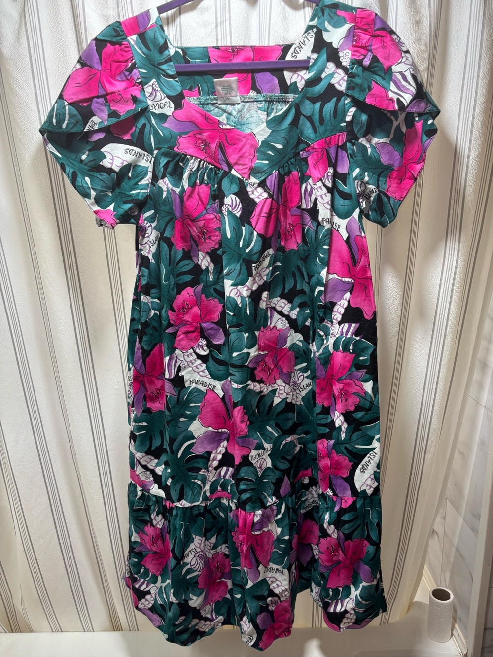 Vintage Made in Hawaii Tropical MuuMuu